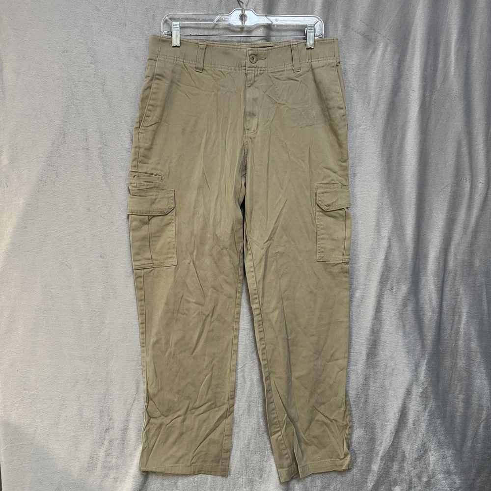 Dickies Cargo Pants Mens 32x32 Khaki Straight‎ Stretch Workwear Utility
